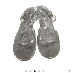 Jimmy Choo Silver Sandals